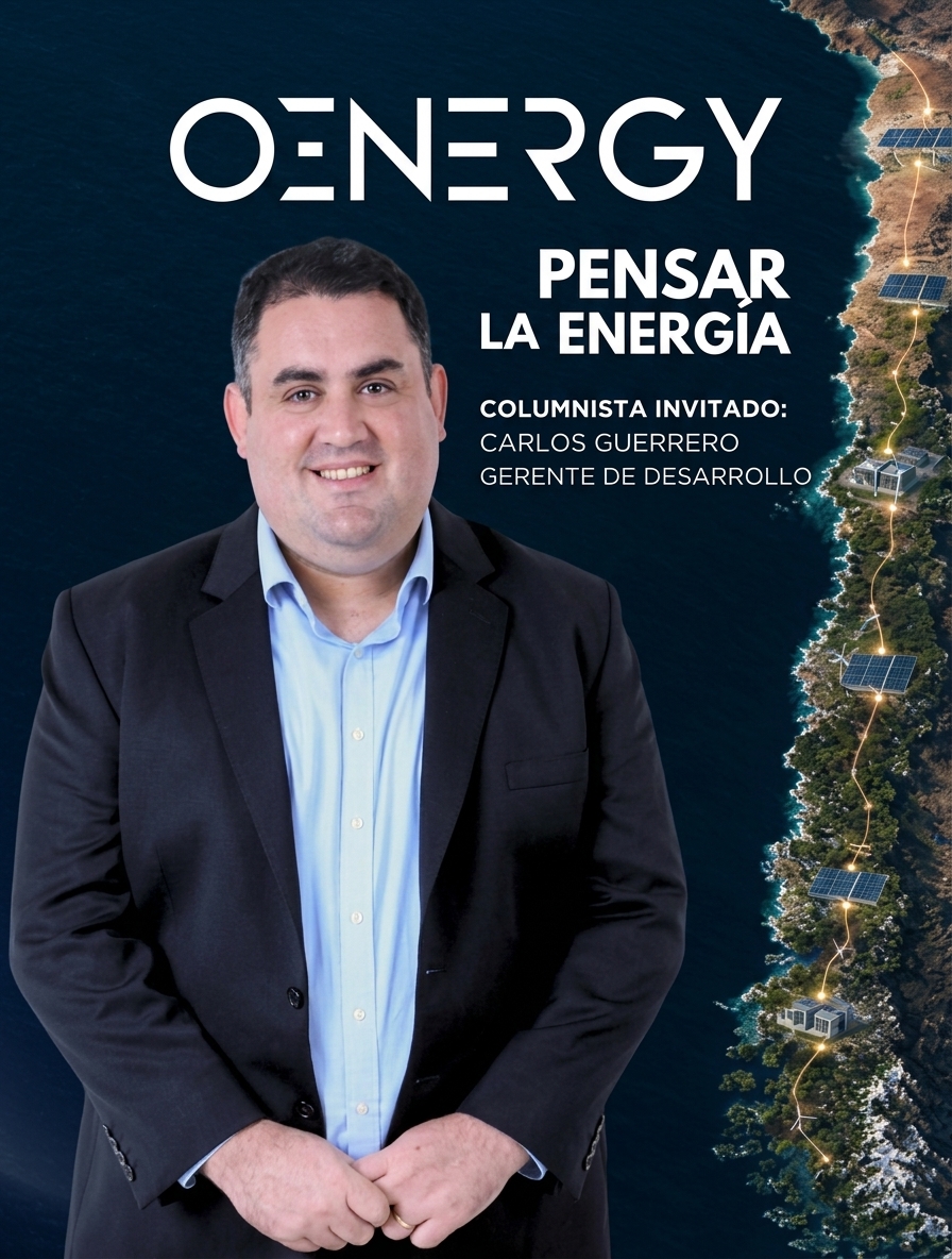 Carlos Guerrero, Gerente de Desarrollo de oEnergy, frente a infraestructura energética costera